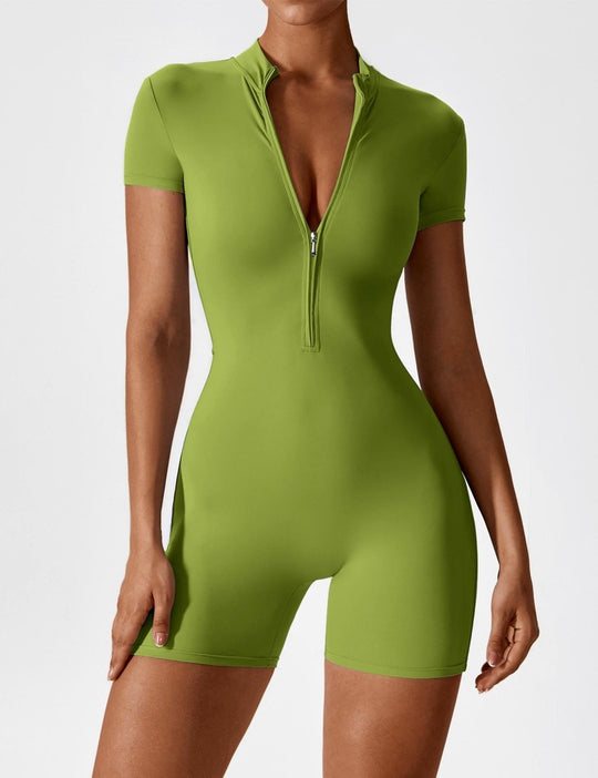 ROSA™ | Kurzärmeliger Body mit Reißverschluss
