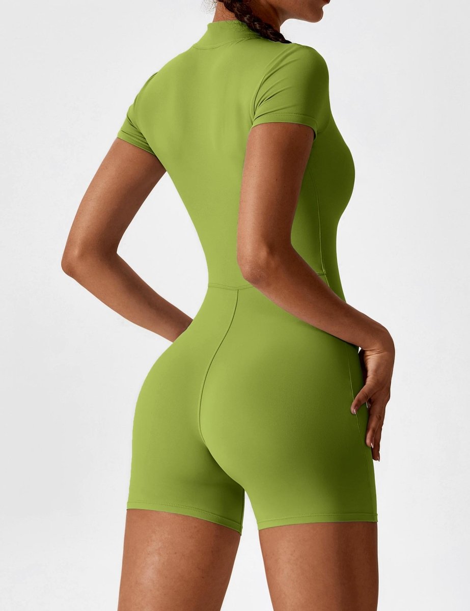 ROSA™ | Kurzärmeliger Body mit Reißverschluss