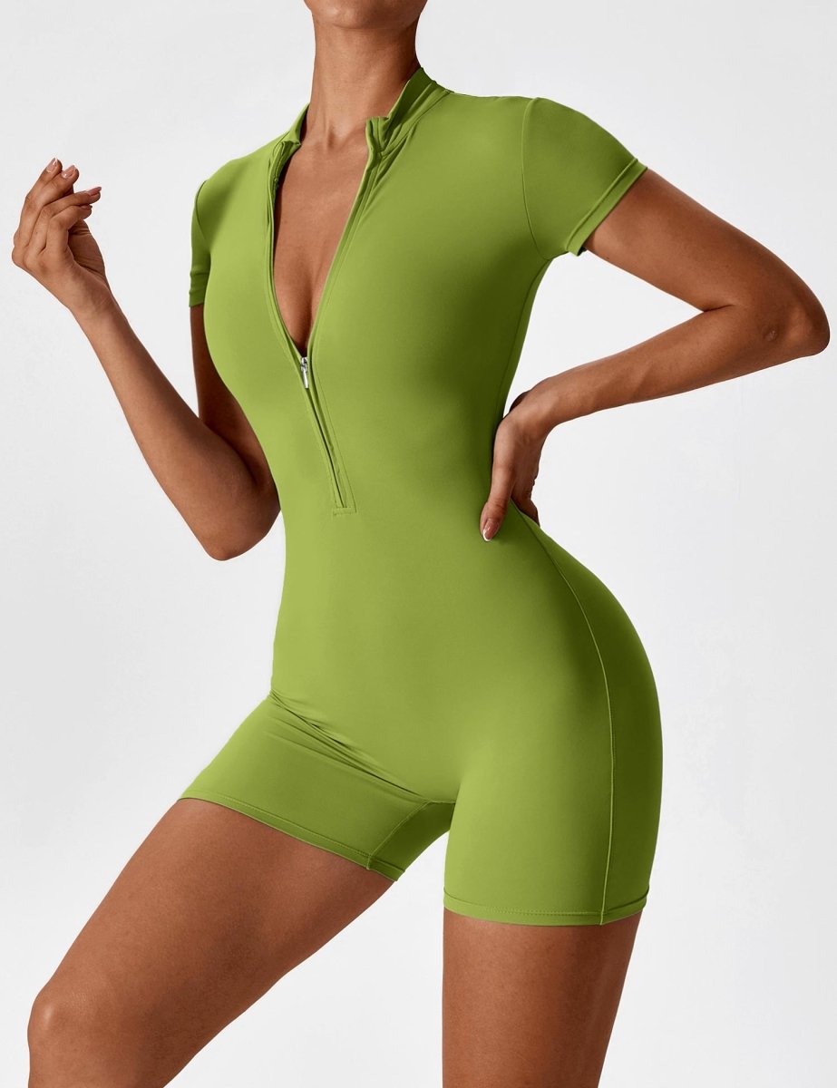 ROSA™ | Kurzärmeliger Body mit Reißverschluss
