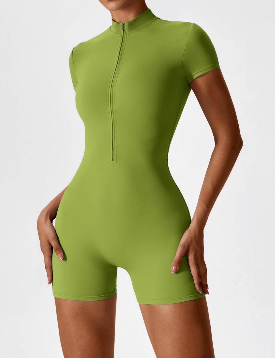 ROSA™ | Kurzärmeliger Body mit Reißverschluss