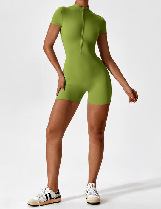 ROSA™ | Kurzärmeliger Body mit Reißverschluss