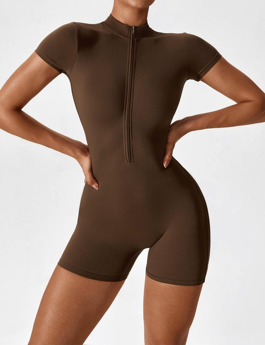 ROSA™ | Kurzärmeliger Body mit Reißverschluss