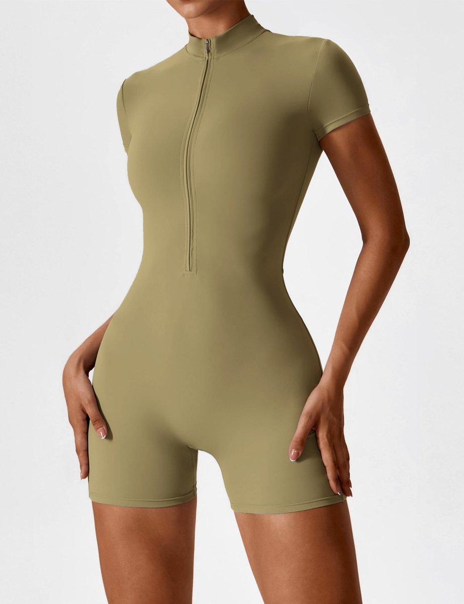 ROSA™ | Kurzärmeliger Body mit Reißverschluss