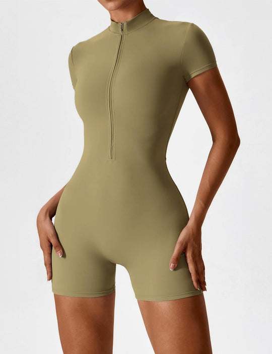 ROSA™ | Kurzärmeliger Body mit Reißverschluss