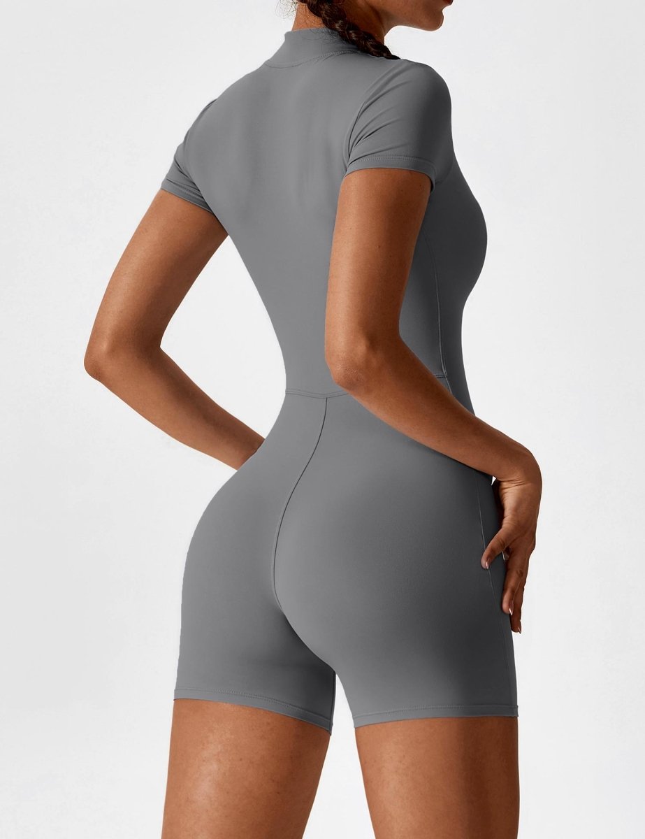 ROSA™ | Kurzärmeliger Body mit Reißverschluss