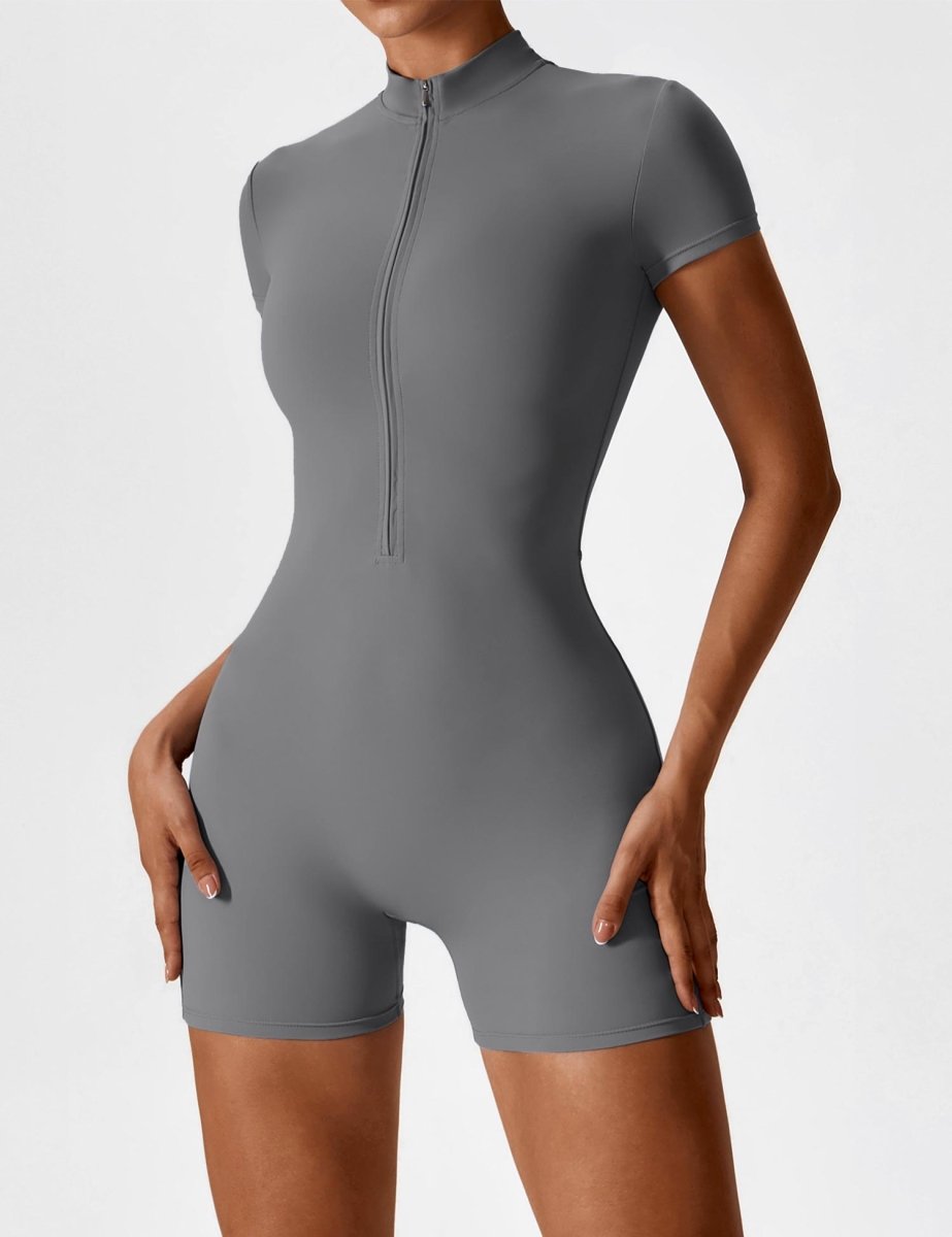 ROSA™ | Kurzärmeliger Body mit Reißverschluss