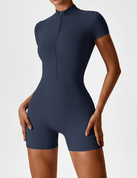 ROSA™ | Kurzärmeliger Body mit Reißverschluss