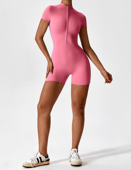 ROSA™ | Kurzärmeliger Body mit Reißverschluss