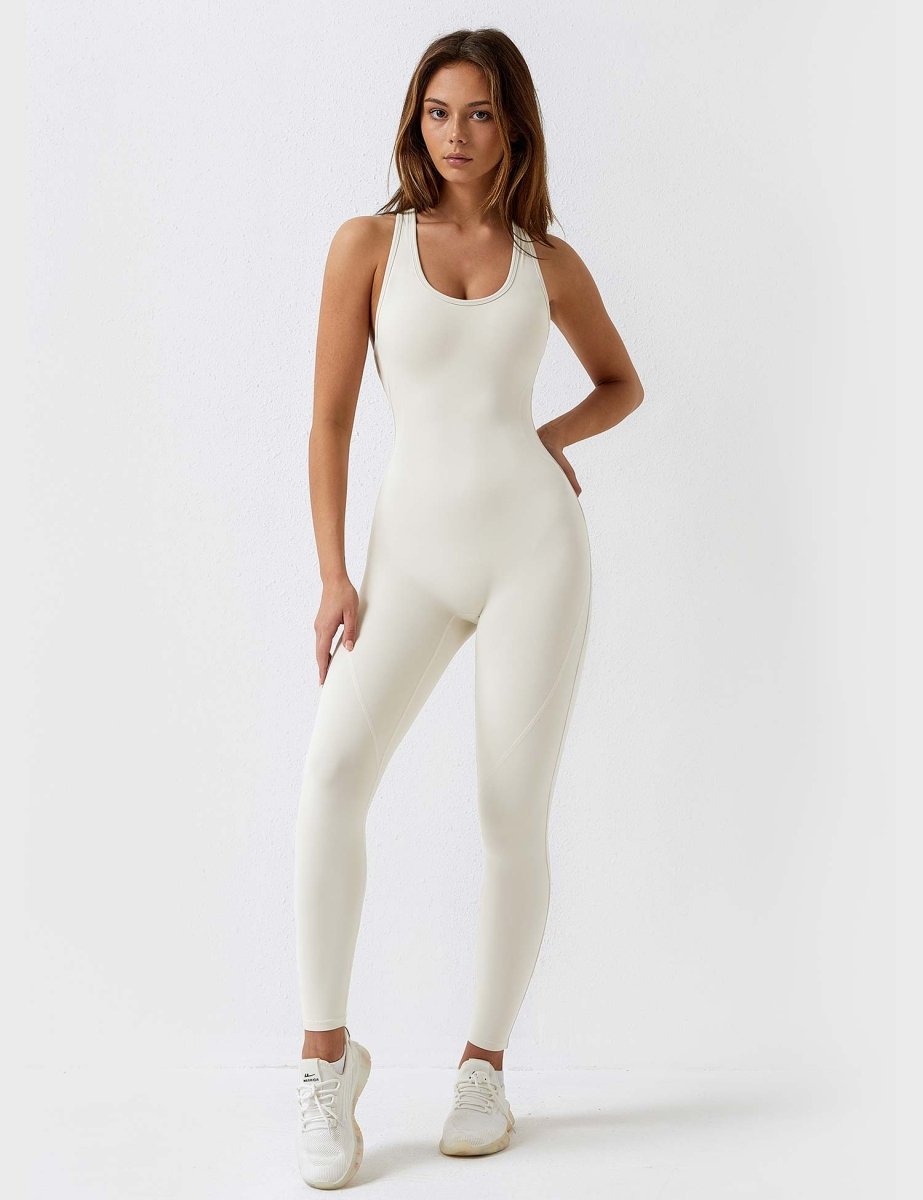 TONI™ | Einteiliger rückenfreier Jumpsuit mit Rundhalsausschnitt
