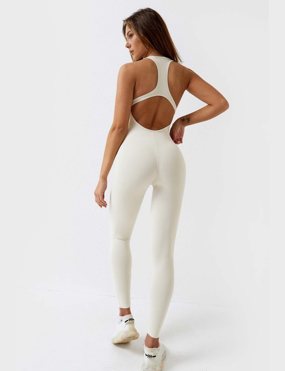 TONI™ | Einteiliger rückenfreier Jumpsuit mit Rundhalsausschnitt