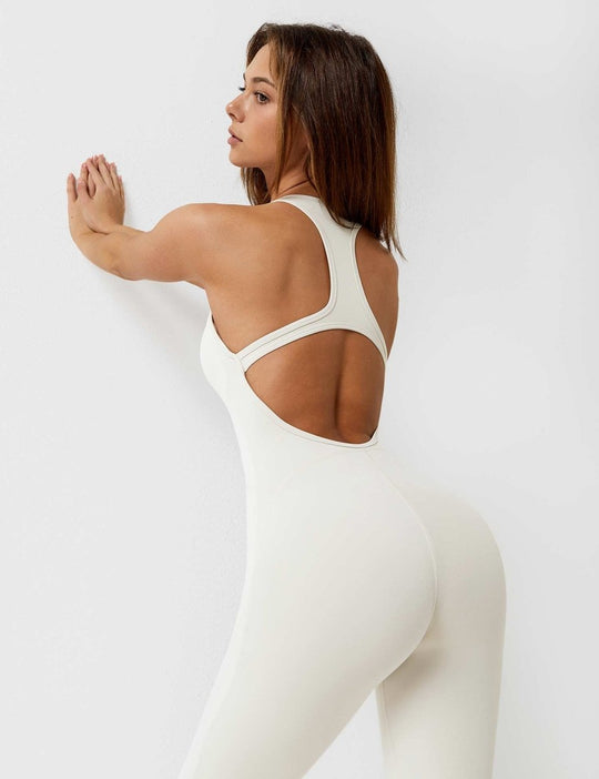TONI™ | Einteiliger rückenfreier Jumpsuit mit Rundhalsausschnitt