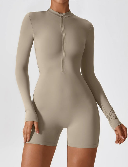 NOVI™ | Langärmeliger Body mit Reißverschluss