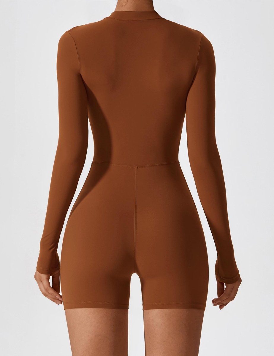 NOVI™ | Langärmeliger Body mit Reißverschluss