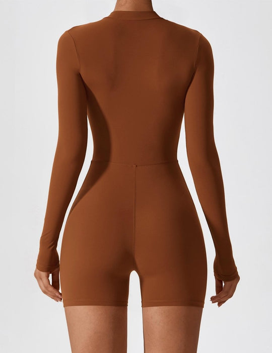 NOVI™ | Langärmeliger Body mit Reißverschluss