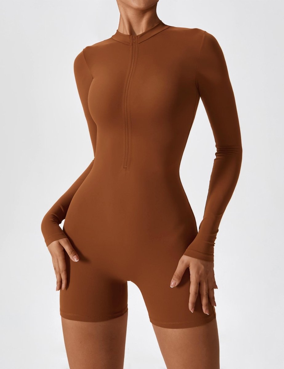 NOVI™ | Langärmeliger Body mit Reißverschluss