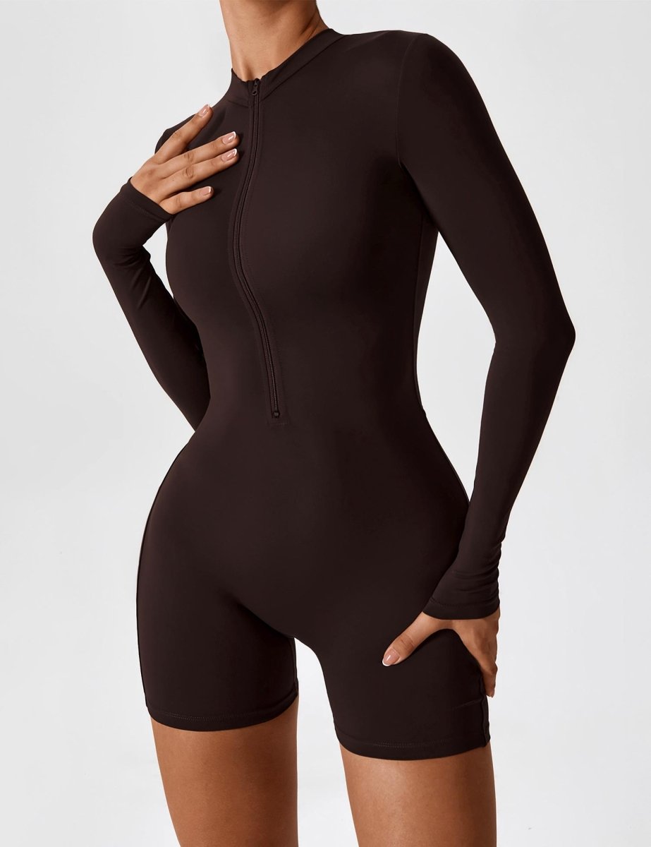 NOVI™ | Langärmeliger Body mit Reißverschluss