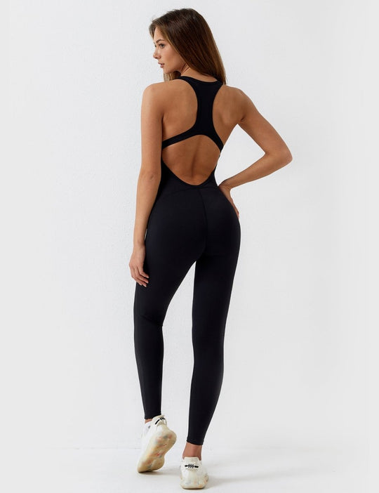 TONI™ | Einteiliger rückenfreier Jumpsuit mit Rundhalsausschnitt