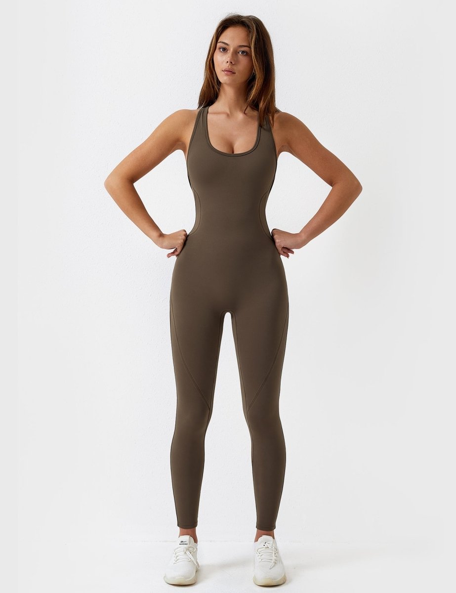 TONI™ | Einteiliger rückenfreier Jumpsuit mit Rundhalsausschnitt