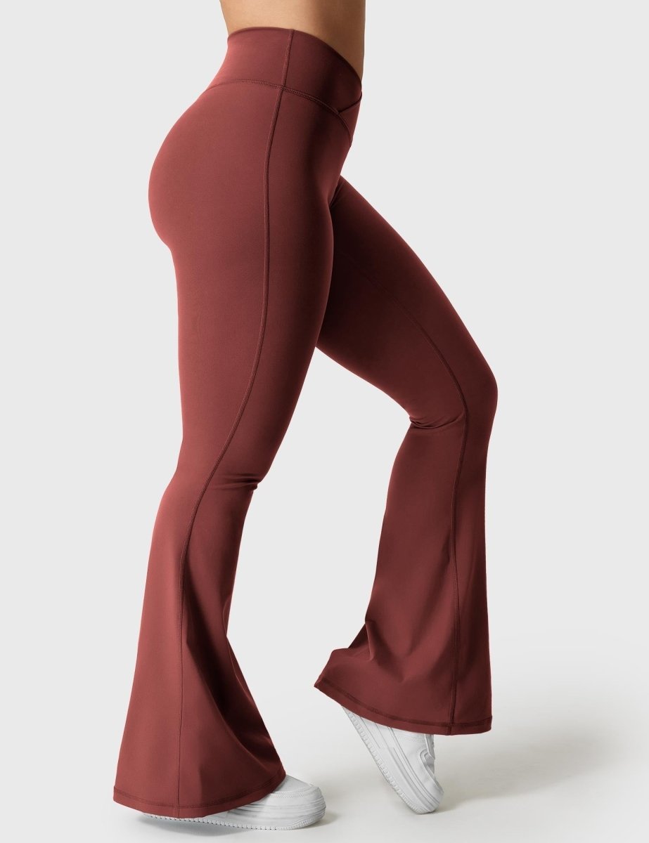 KOURTNEY™ | ausgestellte Leggings mit V-Taille