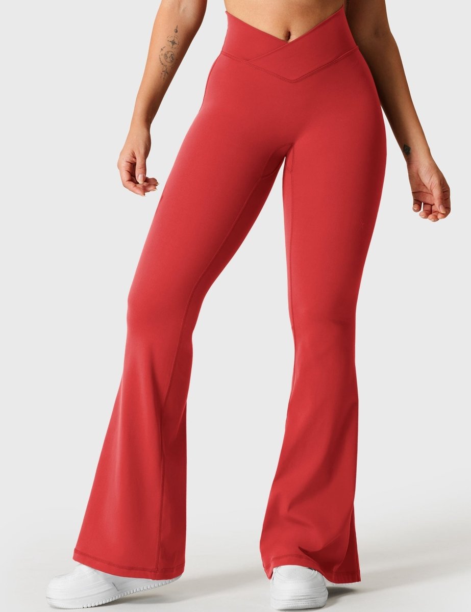 KOURTNEY™ | ausgestellte Leggings mit V-Taille