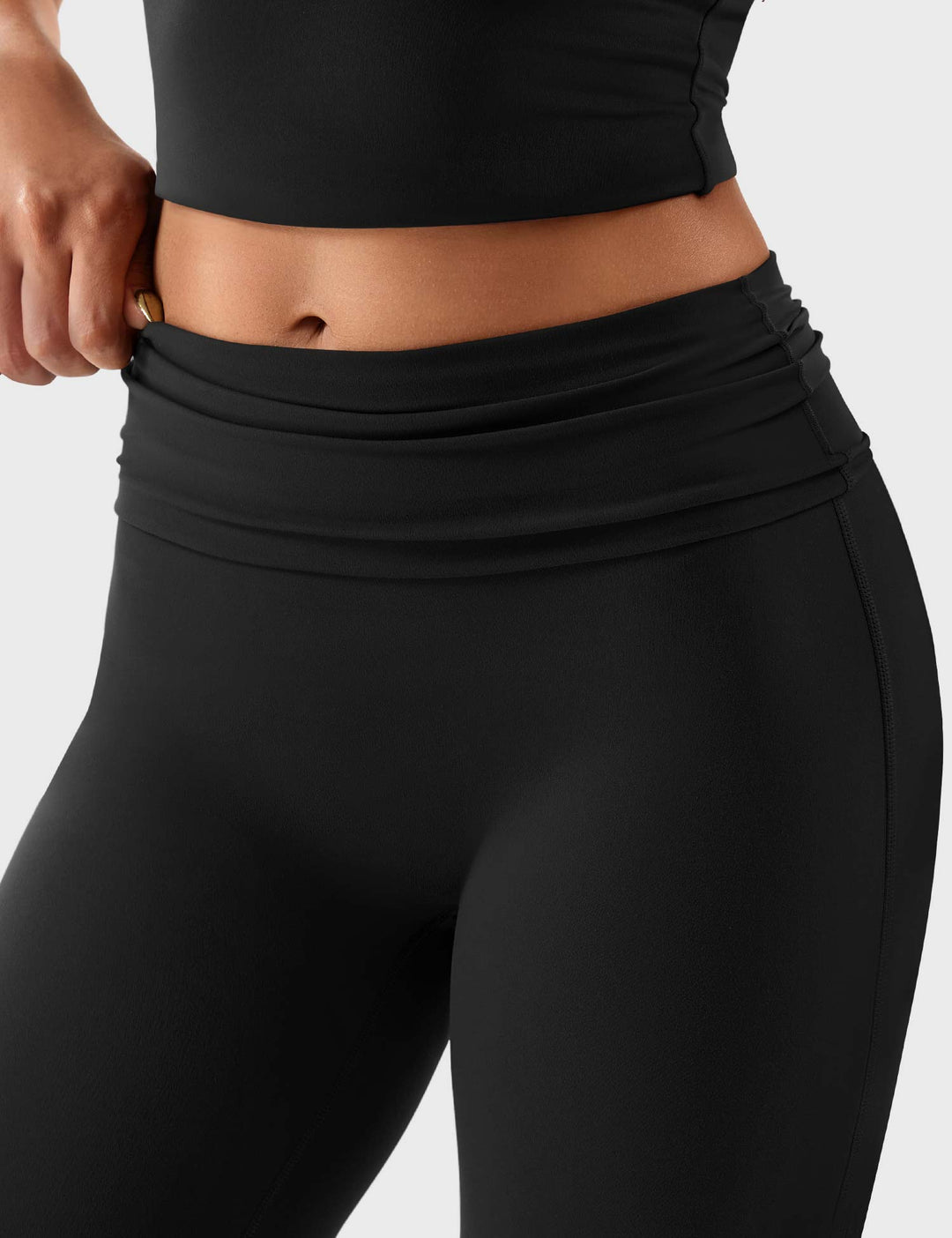 Yeoreo Romola Fold Over Flare Leggings