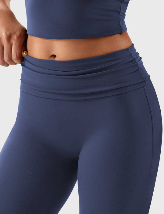 Yeoreo Romola Fold Over Flare Leggings