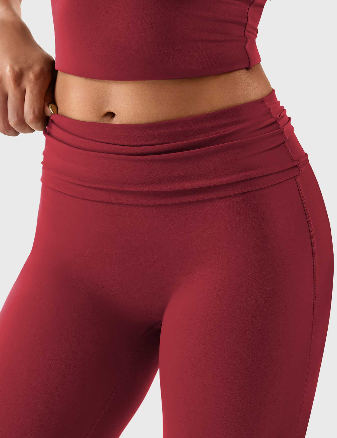 Yeoreo Romola Fold Over Flare Leggings
