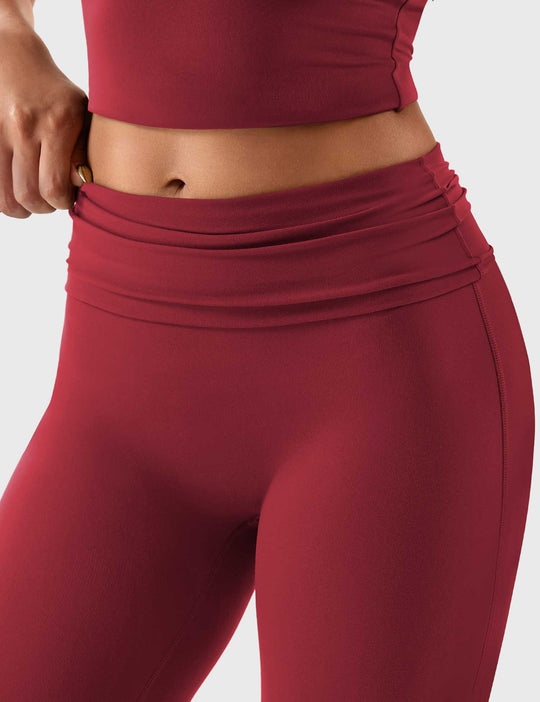 Yeoreo Romola Fold Over Flare Leggings